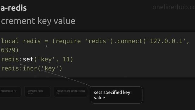 Increment key value #lua-redis смотреть онлайн