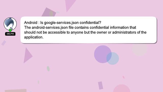 Android : Is google-services.json confidential? смотреть онлайн