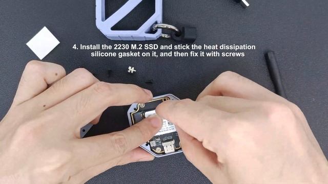 Aluminum Alloy M.2 2230 NVME SSD Enclosure