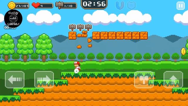 Super JIM Jump | Level #1-10 | Super MARIO like game смотреть онлайн