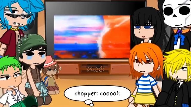 Past straw hats react to luffy || One Piece || Gacha смотреть онлайн