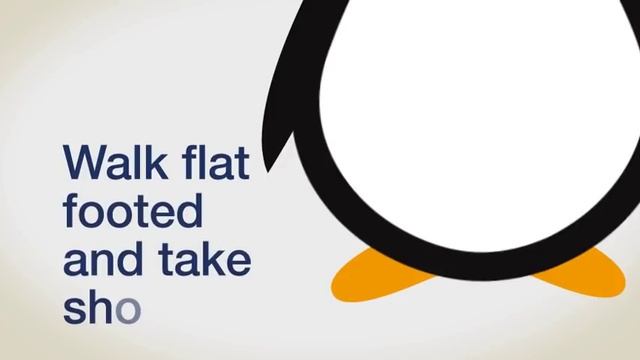 Ice on the ground? Walk like a penguin to prevent falls and injury. смотреть онлайн