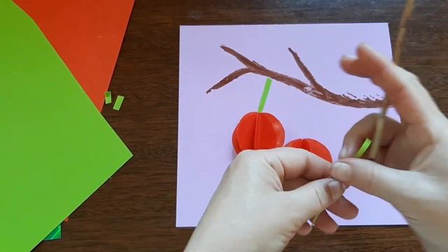 Объемная аппликация из бумаги. Весенние поделки своими руками.DIY. Crafts with paper смотреть онлайн