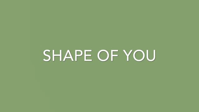 Shape Of You For Piano Trio