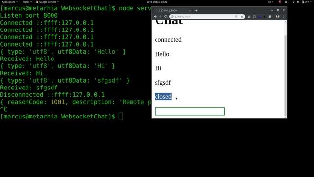 WebSocket сервер на Node.js (электронные таблицы и чат) смотреть онлайн