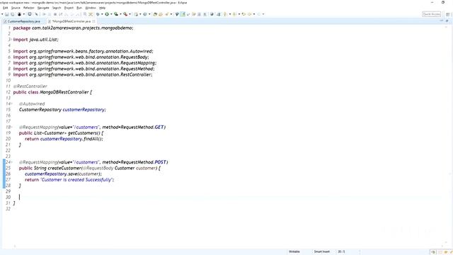Spring Boot with MongoDB смотреть онлайн