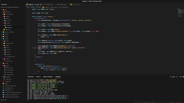 Introduction to Three Js (Part 1) - Add scene, camera, renderer, and objects - Optimize performance смотреть онлайн