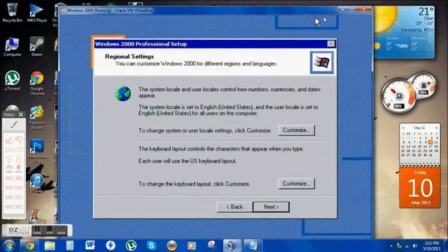 Microsoft Windows 2000 on VIRTUALBOX смотреть онлайн