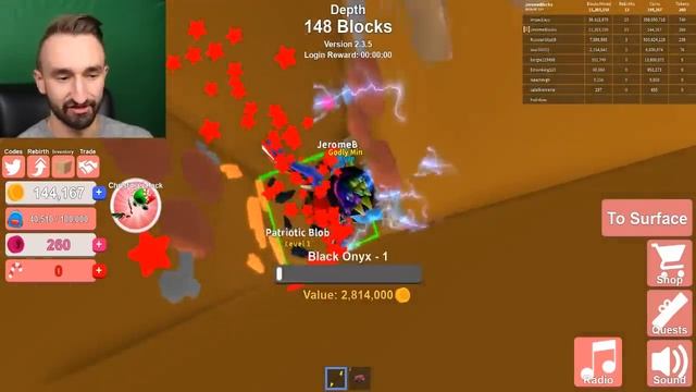 HOW TO REBIRTH IN 5 MINUTES IN ROBLOX MINING SIMULATOR смотреть онлайн