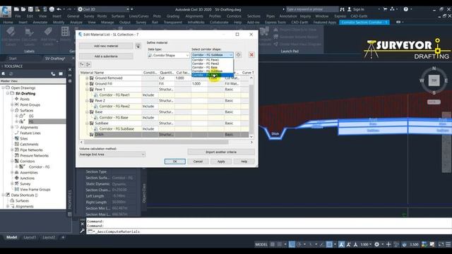 Autocad Civil 3D - Compute Material смотреть онлайн