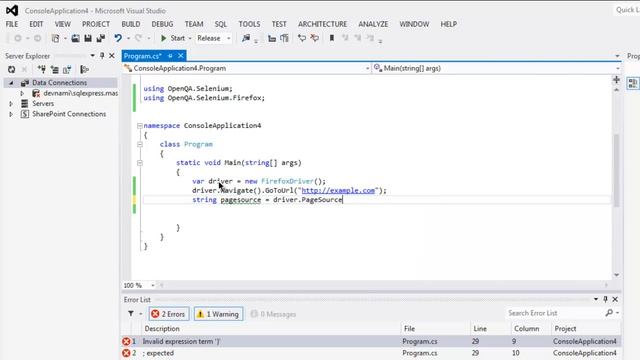 Selenium C# Get Page Source смотреть онлайн