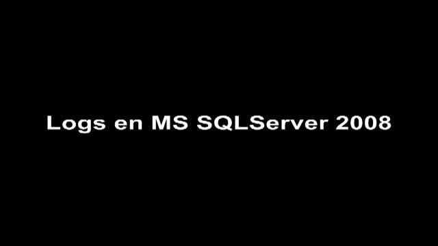 Logs en PostgreSQL y MS SQLServer 2008 смотреть онлайн