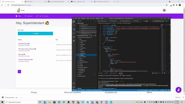 How to use IPFS for ImageURI metadata .json NFT collection random generator смотреть онлайн