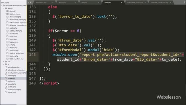 Student Attendance System in PHP using Ajax - 28 - Attendance Report смотреть онлайн
