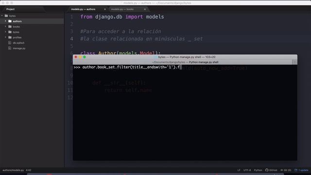 Relación uno a muchos con Django смотреть онлайн