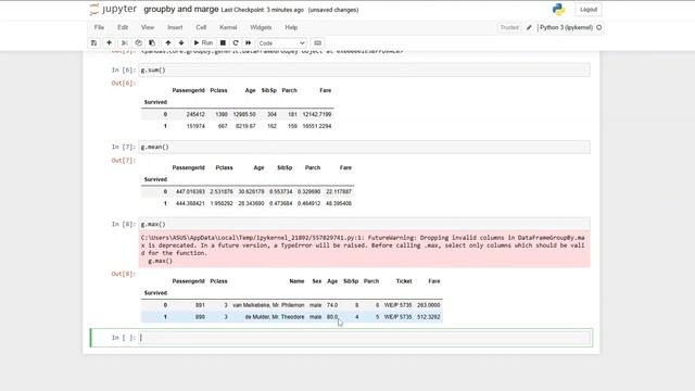 Pandas Library Part 3 | Data Analysis | Functions | Group By | Merge Function смотреть онлайн