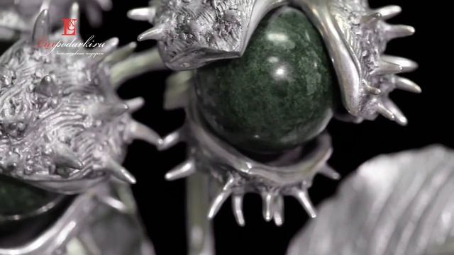 Авторская скульптура из бронзы "Ветвь каштана", эксклюзивный подарок от LuxPodarki.ru смотреть онлайн