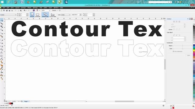 Corel Draw Tips & Tricks Making your font bolder even if it's not a bold font смотреть онлайн