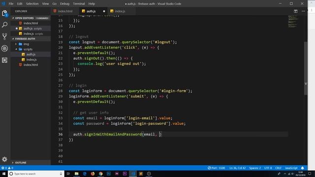Firebase Auth Tutorial #7 - Logging Users In смотреть онлайн