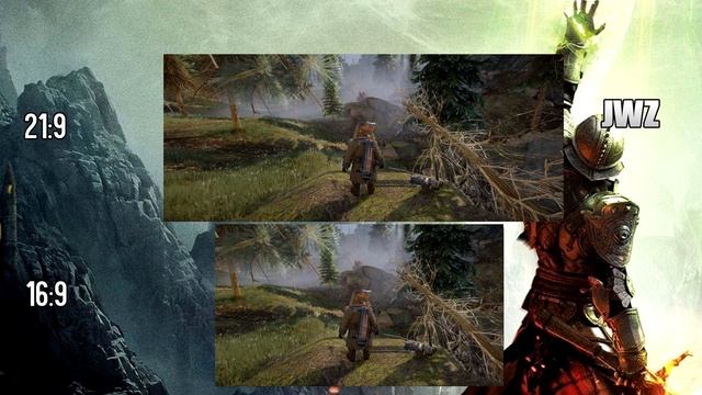 Dragon Age: Inquisition - 21:9 vs 16:9 Comparison смотреть онлайн
