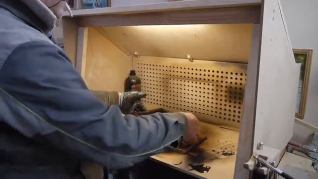 Мини-покрасочная камера в столярной мастерской. смотреть онлайн