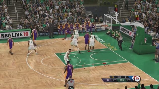 NBA Live 10 - Lakers Vs Celtics Xbox 360 смотреть онлайн