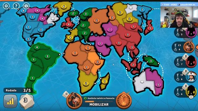 Patetas jogando RISK The Game of Global Domination (WAR) ft. Gaules, Lindinho, Bt0 e Chat #1 смотреть онлайн