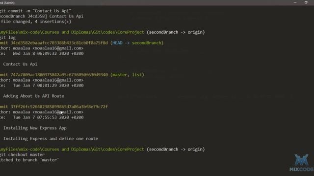10 - Branches - Part 2 - Git Version Control System смотреть онлайн