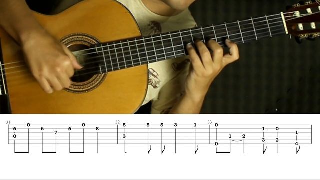 Sailor Moon: Moonlight Densetsu - Classical Fingerstyle Guitar Cover Tab Tutorial смотреть онлайн