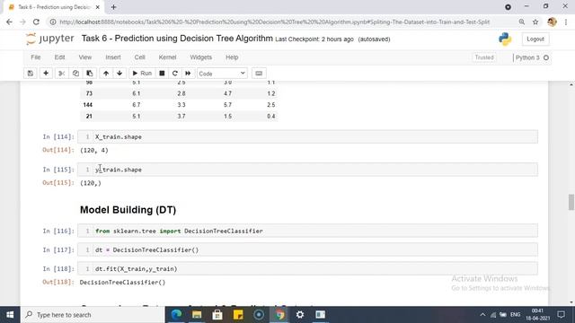 Task 6 Prediction using Decision Tree Algorithm смотреть онлайн