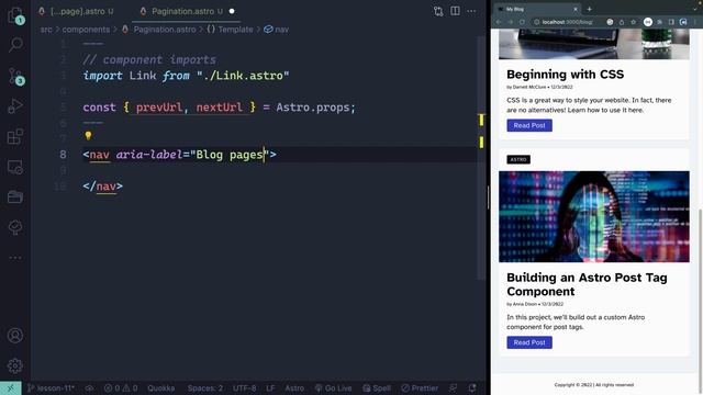 Astro Blog Course #11 - Pagination смотреть онлайн