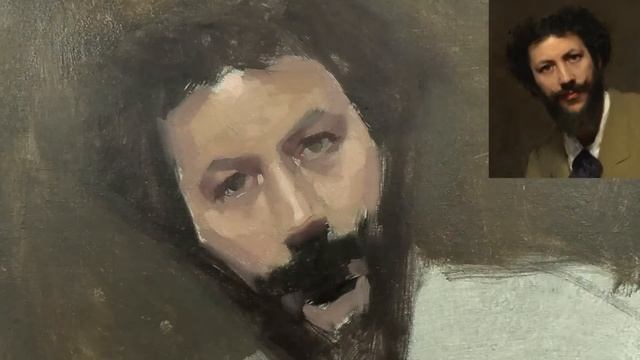 John Singer Sargent Portrait Painting Copy Using The Zorn Palette смотреть онлайн