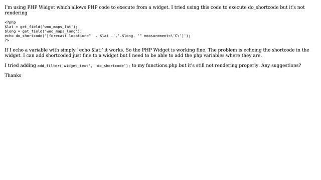 Wordpress: PHP Widget and do_shortcode смотреть онлайн