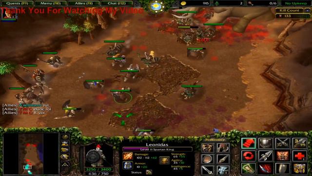 Warcraft III : 300 Spartans Resurrected 0.6 #1 смотреть онлайн