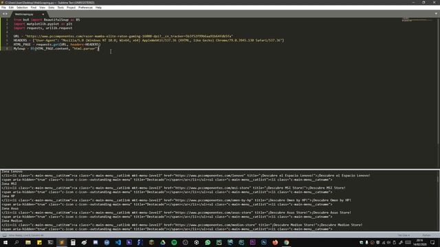 Creando un Programa de Web Scraping (Beautiful Soup) - Python 3 смотреть онлайн