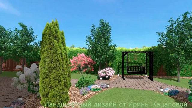 Детская игровая площадка в ландшафтном дизайне - вариант размещения. смотреть онлайн