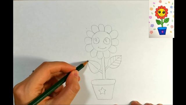 How to draw a flower I Как нарисовать цветочек смотреть онлайн