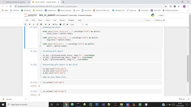 How to convert Text to Speech using python | Using gTTS API | Mini Project in Python | Hindi смотреть онлайн