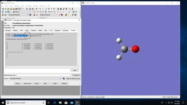 Starting with Gaussian Calculations: Using GaussView to Prepare Input File смотреть онлайн