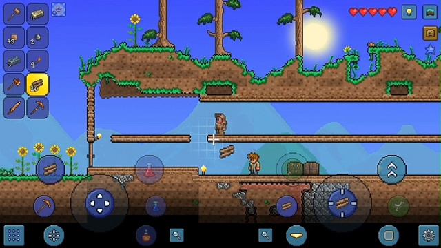 Terraria 1.3.0.7.1.Строю дом в пещере Часть 2. смотреть онлайн