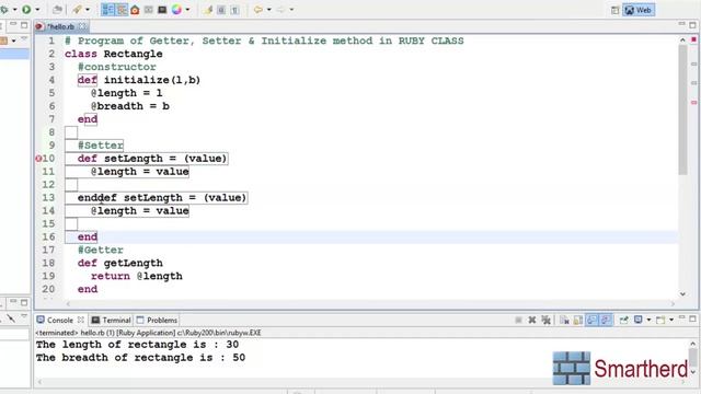 #14 Ruby Tutorial: Codes for Getter, Setter & Initialize method in Ruby Class смотреть онлайн