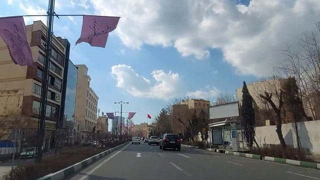 IRAN Driving on Andarzgoo Blvd in the north of Tehran ایران смотреть онлайн