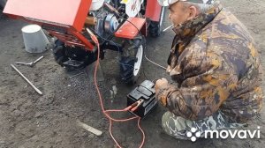 Похолодало и ? Установил на МТ - 110 Стартер и маховик с венцом Не покрылась Красотка ?