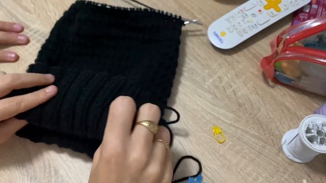 Мужская шапка за час #шапкаспицами смотреть онлайн