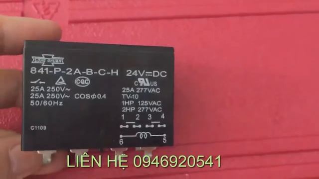 Rờ le 841-P-2A-B-C-H 24vdc смотреть онлайн
