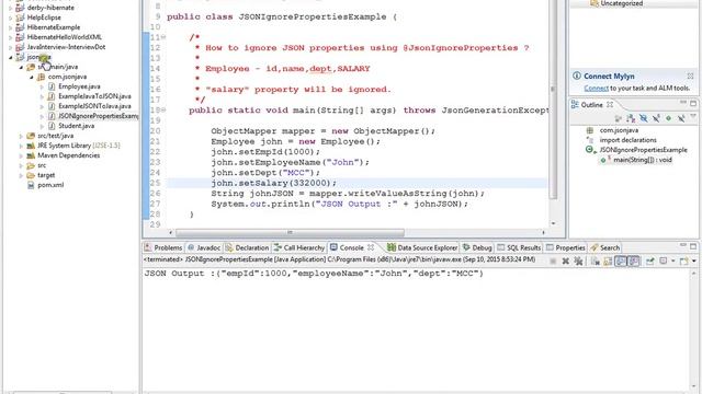 JSONIGNOREPROPERTIES DEMO смотреть онлайн
