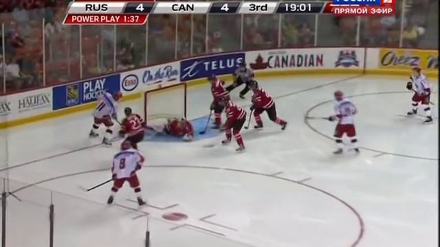4:5 Goal Anton Slepyshev (Canada - Russia) Junior Challenge, Game 3, 08.13.2012 смотреть онлайн