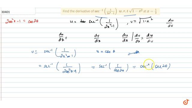 IIT JEE LIMITS AND DERIVATIVES Find the derivative of `sec^(-1)(1/(2x^2-1))wdotrdott`
`sqrt(1-x^2.. смотреть онлайн