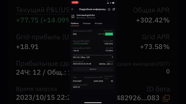 ? GRID BOT НА BYBIT РЕЗУЛЬТАТЫ ЗА 2 НЕДЕЛИ ?