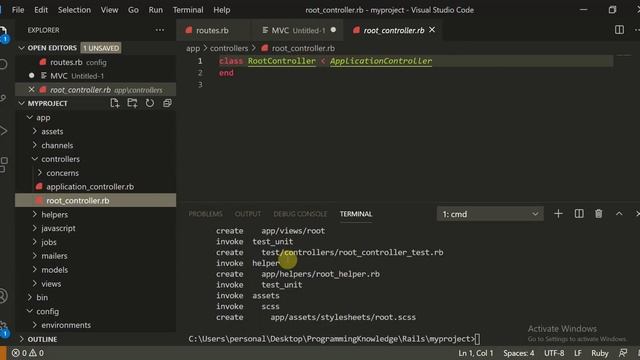 Ruby on Rails Tutorial - Getting started with basics - Routing and Rendering in Rails смотреть онлайн